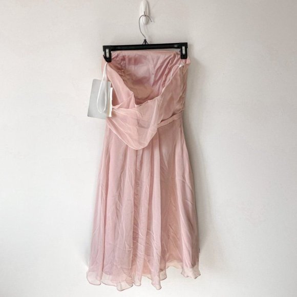 Alvina Valenta Pink Strapless Short Bridesmaid Cocktail Dress Sz 6 - Picture 4 of 8